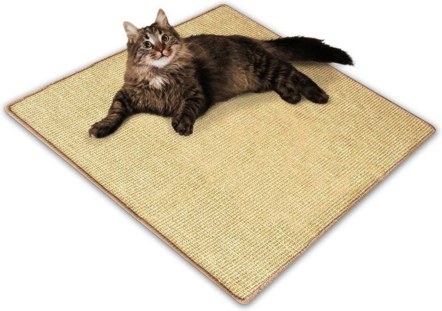 Karat homeliving Sisal-Kratzteppich für Katzen in Beige, rechteckig - Bild 1