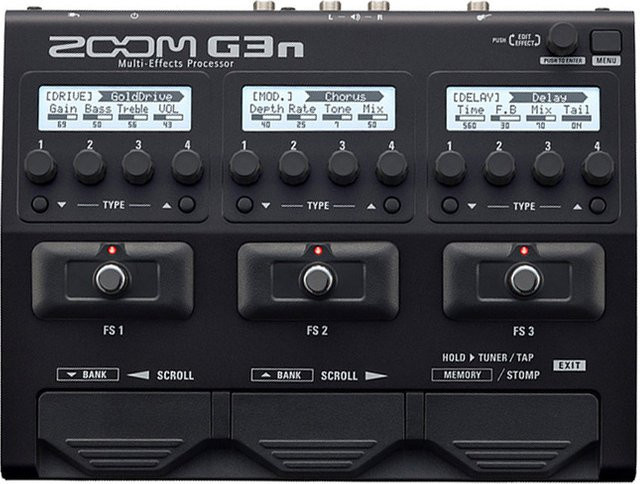 Zoom G3n Gitarren-Multieffektprozessor-Pedal in Schwarz mit über 70 Effekten, Verstärkermodellierung, Stereo-Effekten, Looper und Rhythmusschalter - Bild 1