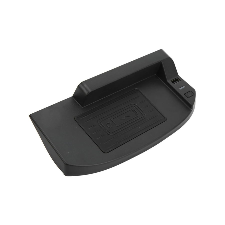 Koogeelife Qi Kabelloses Auto-Ladegerät 15W mit QC3.0 USB-Anschluss in Schwarz für Ford Mustang 2015-2021 - Bild 2