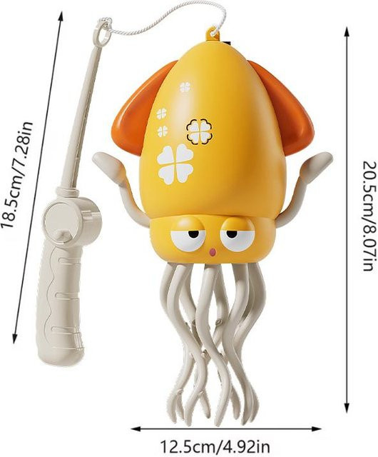 Yiran toy Magischer tanzender Oktopus, Elektrisches Haustier, Licht & Musik, Gelb, ab 3 Jahre - Bild 1