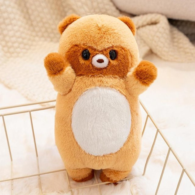 Yiran toy Plüschtier Fuchs Waschbär Bär, mit Geräusch, ab 14 Jahren - Bild 1