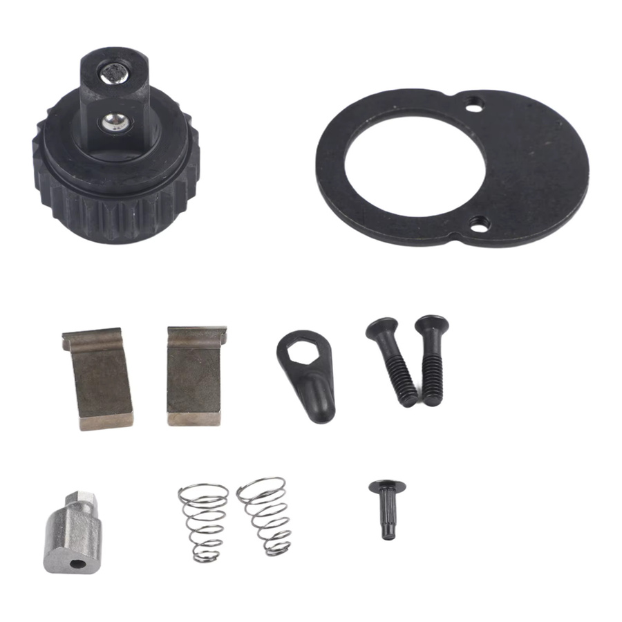 VIBRATITE 11-teiliges Ratschen-Steckschlüssel-Reparaturset in Silber mit 1/4'' 3/8'' 1/2'' Antrieb und 24 Zähnen inklusive Torx-Schlüssel - Bild 3