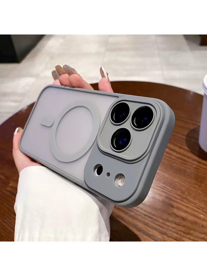 LICOERS Magnetische Hülle für iPhone 17 Pro Max, Transparent und Purple, Stoßfest mit MagSafe Kompatibilität und Kameraschutz - Bild 3