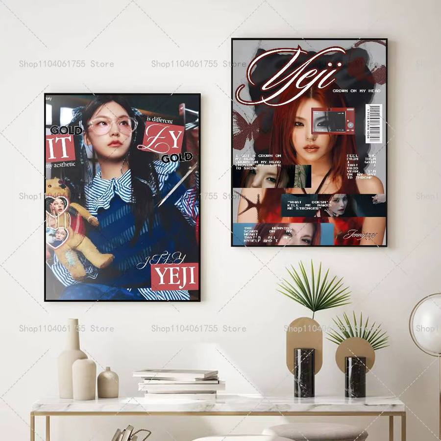 Singer Y-Yejis Poster selbstklebender wasserfester Kunstdruckaufkleber aus Papier in Mehrfarbig - Bild 5