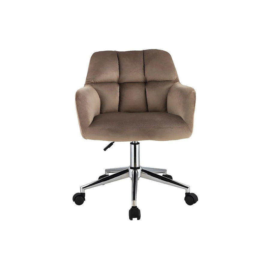 Vente-unique Bürostuhl Pega ohne Armlehnen in Beige mit Stoffbezug und Rollen - Bild 2