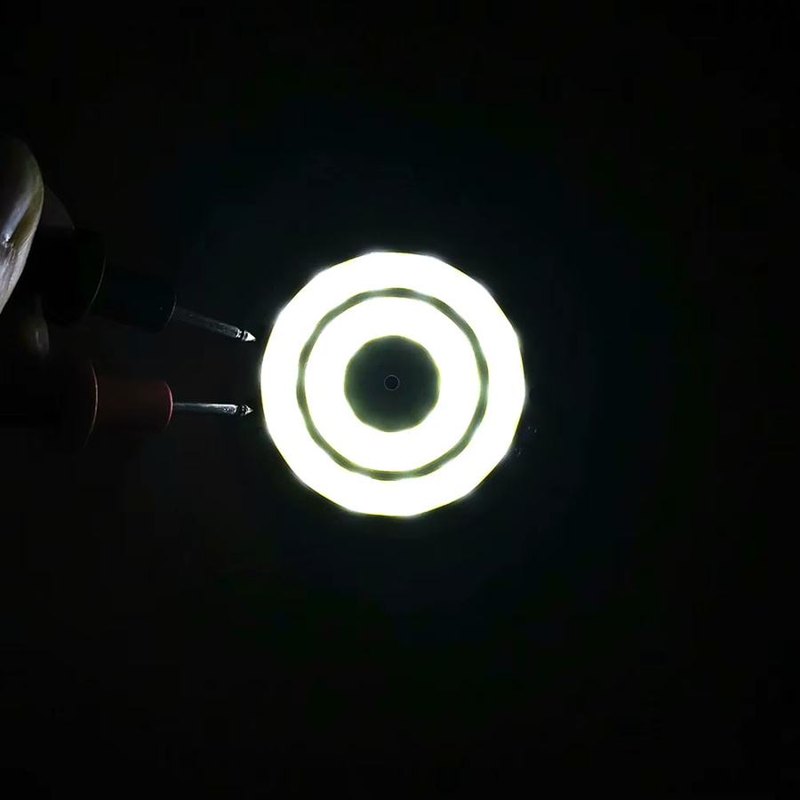 Runde COB-LED-Lampe mit Doppelring-Design, 5W, Durchmesser: 50 mm, 3,7 V - Bild 2