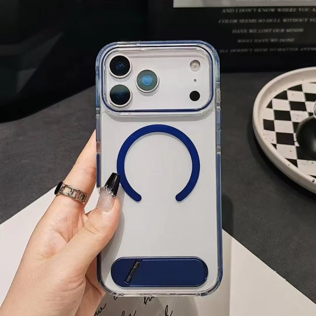 Transparente Apple iPhone 17 Air Pro Max Schutzhülle mit Dopamin-Magnethalterung und Anti-Drop-Schutz - Bild 1