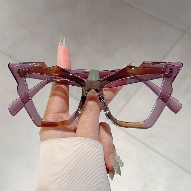 KAMMPT Cat Eye Korrektionsbrille, Vollrand, Kunststoff, Multicolor, Damen - Bild 1