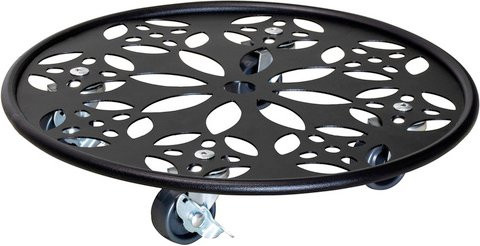 WAGNER SYSTEM Multiroller Pflanzenroller aus Metall in Schwarz mit Ø 30 cm - Bild 1