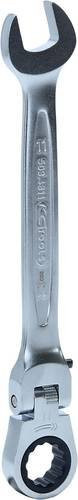 KS Tools GEARplus Gelenk-Ratschenringmaulschlüssel aus Chrom-Vanadium in Silber, Schlüsselweite 11mm - Bild 1