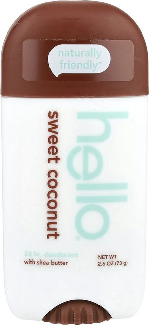 Hallo Deodorant mit Sheabutter, süße Kokosnuss, 73 g, Unisex - Bild 1
