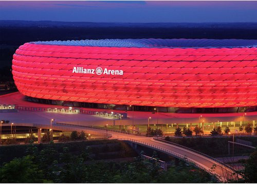 K&L Wall Art XXL Vliestapete FC Bayern München Allianz Arena, mehrfarbig, matt - Bild 1