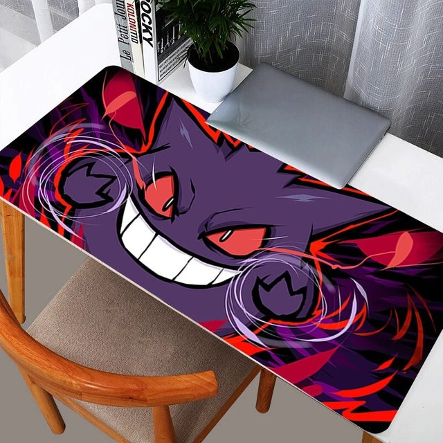 XXL Gaming Mauspad Gengar von Potdemiel in Purple, Schreibtischunterlage für PC und Tastatur, B/T: 90 x 40 cm - Bild 1