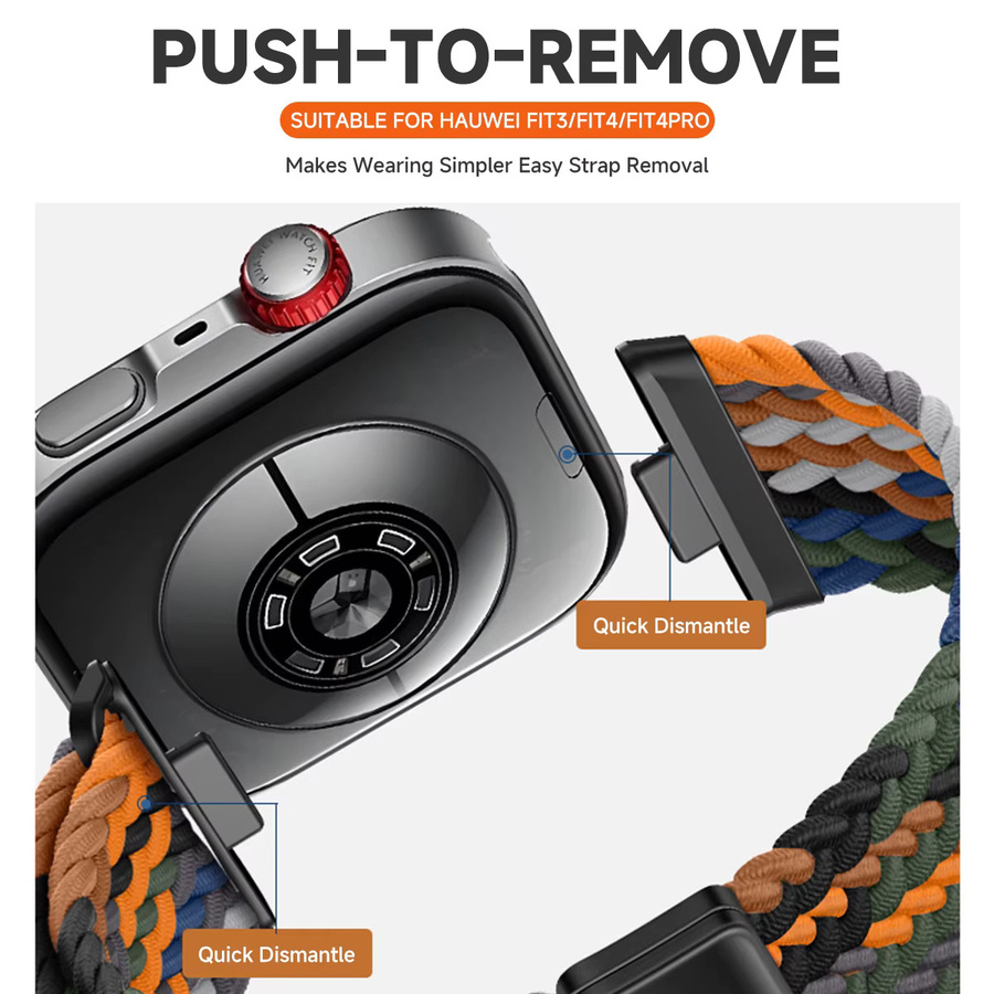 CAOWTAN Uhrenarmband mit Schutzhülle und Glas für Huawei Watch Fit 5/4 Pro/3 - Bild 4