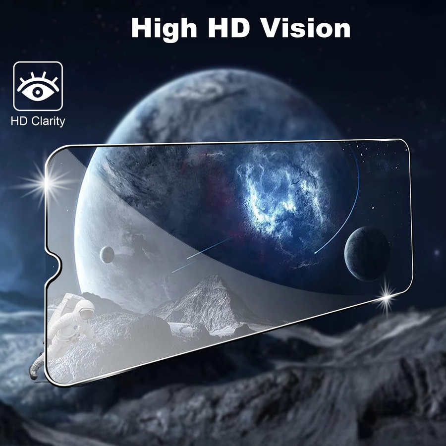 Samsung Displayschutzfolie aus gehärtetem Glas für Galaxy A15 und Galaxy A16 (4G/5G), transparent, HD 9H, kratzfest - Bild 6