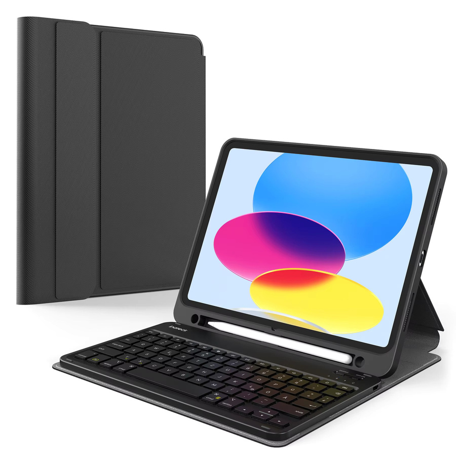Inateck Ultraleicht Tastatur Hülle für iPad 11 Zoll und iPad Air 11 Zoll, Schwarz, Modell KB04002 - Bild 2