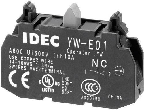 Idec YW-E01 Kontaktelement 1 Öffner tastend 240 V/AC Schwarz - Bild 1