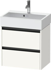Duravit Waschtischunterschrank Ketho.2 Compact, Farbe: Weiß matt, B/T/H: 58,4 x 39,0 x 54,9 cm, wandhängend - Bild 1