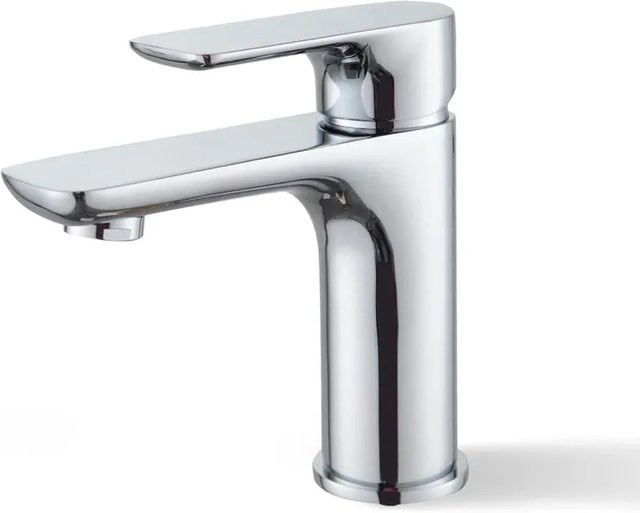 Bernstein Waschtischarmatur Einhebelmischer in Chrom, Geräuscharme Badarmatur für das Waschbecken, Höhe: 145,0 cm, Breite: 125,0 cm, Tiefe: 32,0 cm - Bild 1