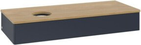 V&B Waschtischunterschrank Antao mit Beleuchtung, Eiche honig lackiert, B/T/H: 120 x 50 x 19 cm - Bild 1