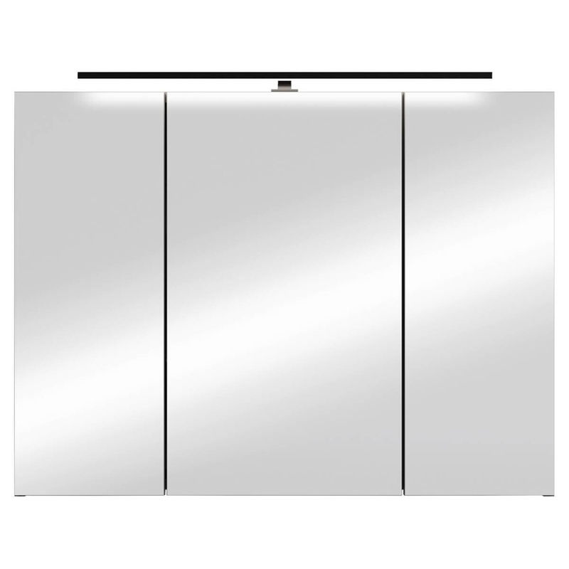 byLIVING Spiegelschrank SPREE in Anthrazit mit LED-Beleuchtung und Glastüren, B/H/T: 80 x 60 x 15 cm - Bild 2