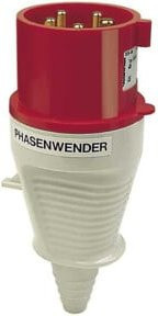 Walther Werke Phasenwender Stecker 32A 5P 400V 6h IP44 Rot - Bild 1