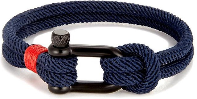 oooio23 Armband, Edelstahl, Schwarz, Unisex, 21cm - Bild 1