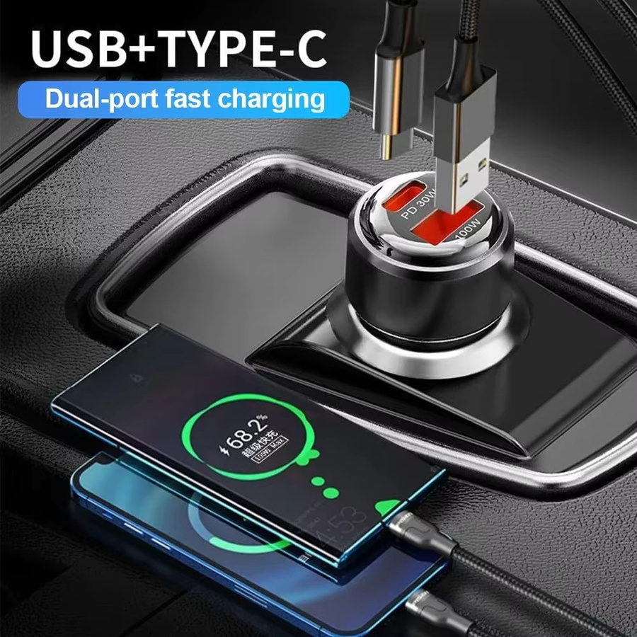 Maerknon 130W PD USB Car Charger Adapter mit USB-C für schnelles Laden von iPhone 15, Xiaomi und Huawei - Bild 2