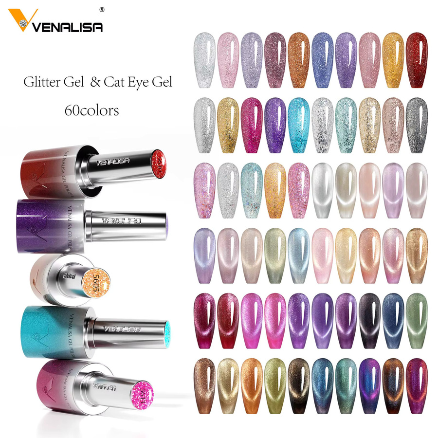 Venalisa Warm Coffee Cat Eye Nagellack, 10 ml, Schimmernd - Bild 3
