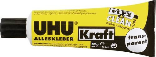 UHU Alleskleber Kraft Flex & Clean Transparent 42 g - Bild 1