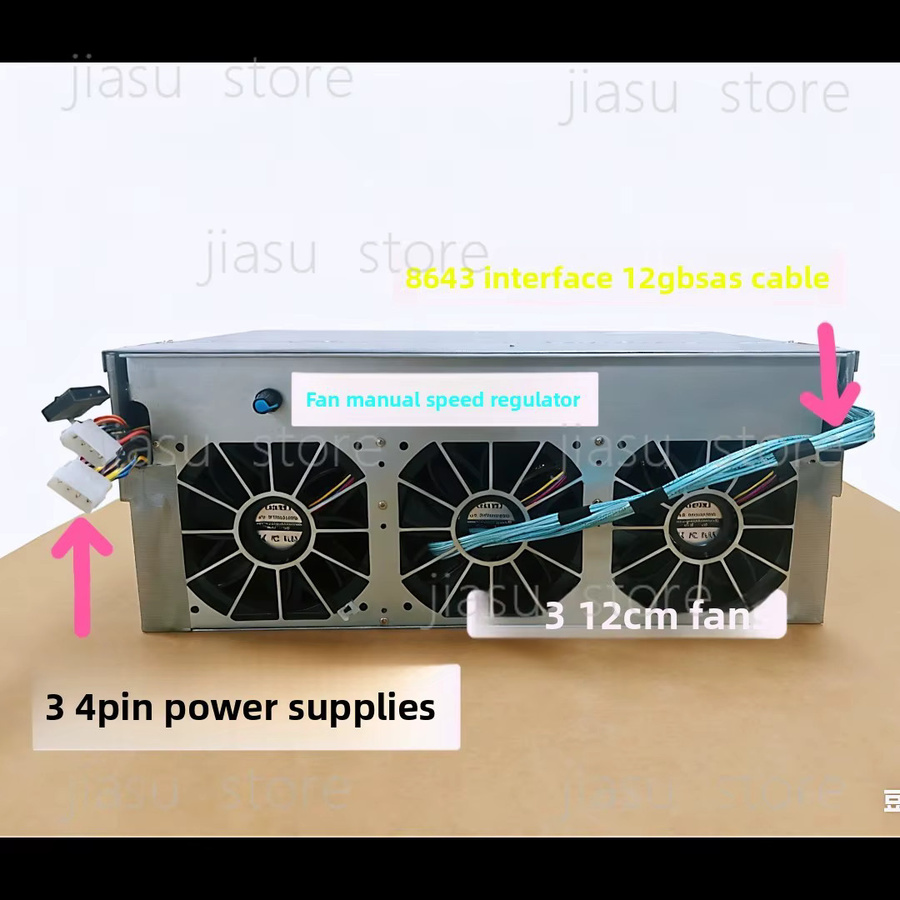 Flying Bull NAS-Chassis Erweiterungskabinett für 3,5-Zoll-Festplatten mit 12 oder 24 Einschüben (6-12GB) - Bild 3