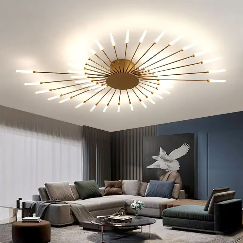 YongYing Lumin LED Spirale Kronleuchter im Nordic Design, Deckenleuchte für Wohnzimmer und Schlafzimmer, Weiß, Neutralweiß 4200K - Bild 2