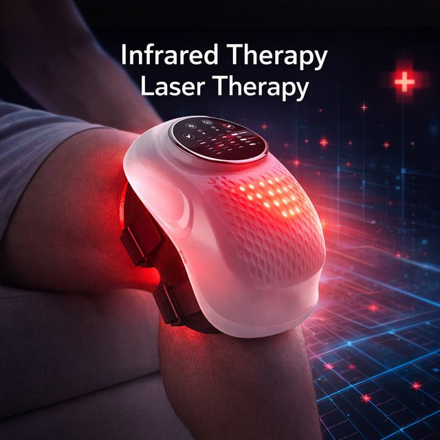 pyeeyan Kabelloses Knie-Massagegerät mit Wärme, Vibration und Luftkompression, Unisex - Bild 1
