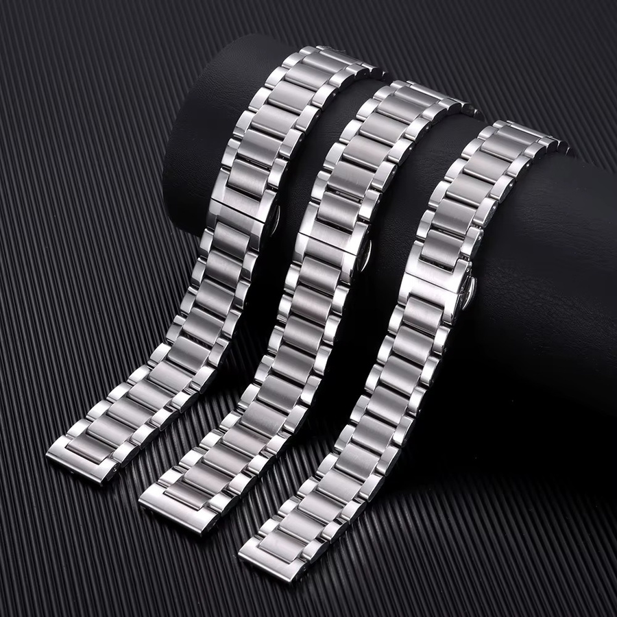 Uhrenarmband Edelstahl, Silber, Unisex - Bild 4