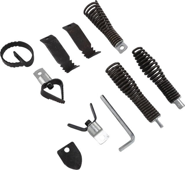 8 Stück Abflussspirale Bohraufsatz Schneckenbohrer Set für 5/16 Zoll und 3/4 Zoll Kabelreinigungsmaschine inklusive 1 Stück Sechskant in Schwarz - Bild 1