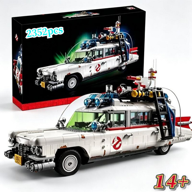 Hot Toys Ghostbusters Ecto-1, Bausteine Auto-Modell, 2352 Teile, ab 14 Jahre - Bild 1