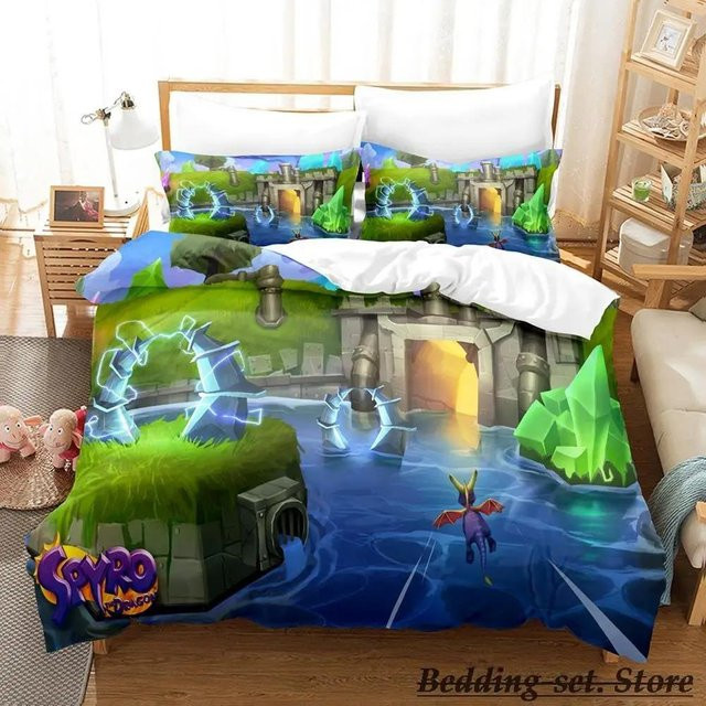 Spyro Reignited Trilogy Bettwäsche Kollektion Multicolor B/H: 172 x 218 cm - Bild 1