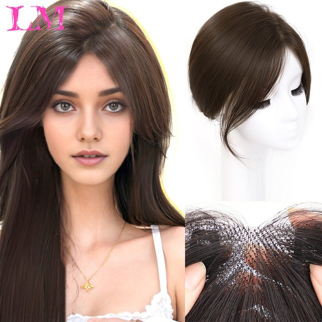 LM Clip-In Toupet für Damen, Synthetisches Haarteil mit Echthaar-Optik - Bild 1