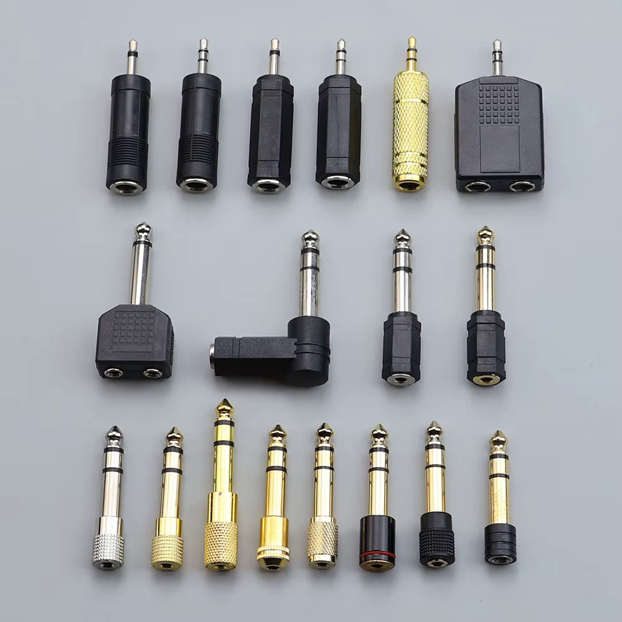 JCD Audio-Adapter Konverter von 6,35 mm Stecker auf 3,5 mm Buchse für Stereo und Mono Klinkenverbindungen - Bild 2