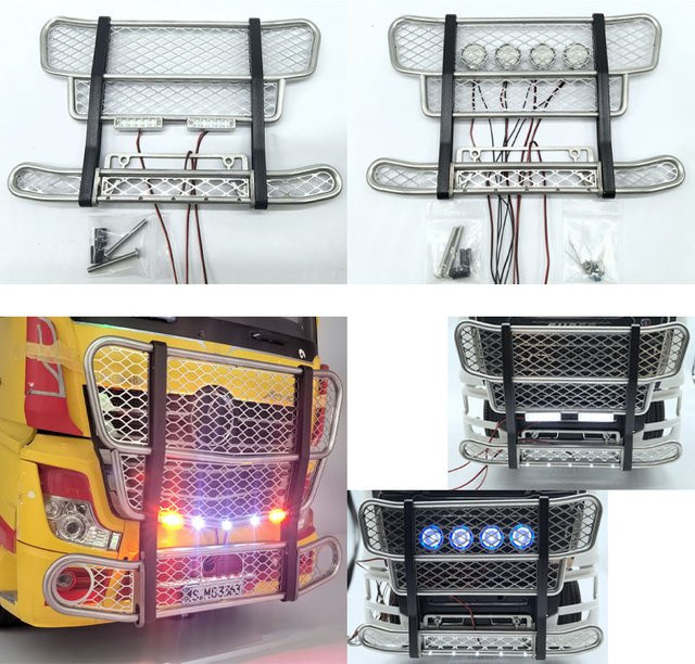 Tamiya Frontstoßstange mit Licht, Zubehör, 1:14 - Bild 1