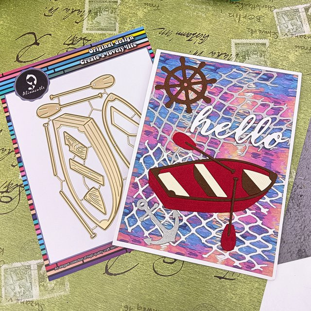Alinacutle Metall Stanzform Boot für Scrapbooking, Bastelarbeiten und DIY-Grußkarten - Bild 1
