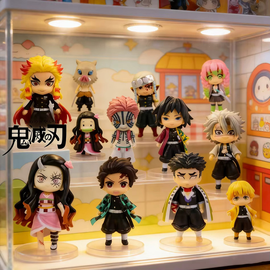 Bandai Demon Slayer Kimetsu No Yaiba Kamado Tanjirou Agatsuma Zenitsu Nezuko, Actionfigur, Einzelfigur, PVC - Bild 2