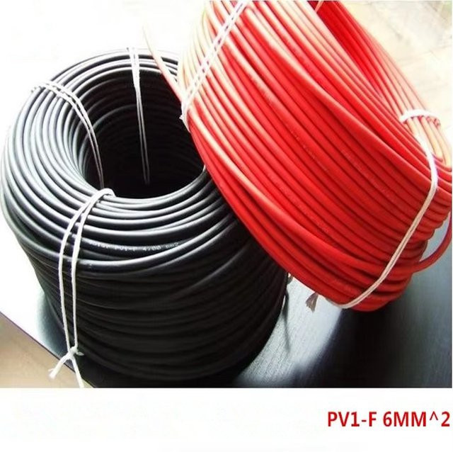 PV1-F PV Twin DC Solarkabel 6 mm2 in Schwarz und Rot, 10 Meter Länge - Bild 1