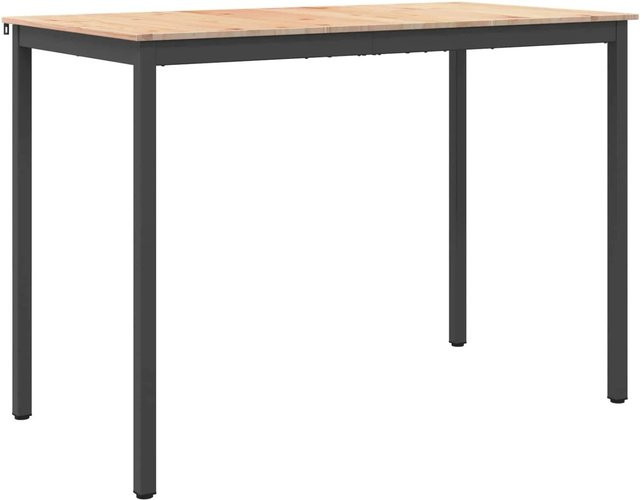 vidaXL Bartisch aus massivem Kiefernholz in Natur, B/T/H: 110 x 55 x 105 cm - Bild 1