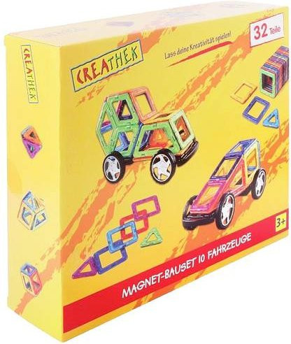 Vedes Magnet-Bauset mit Rädern 32-teiliges Set ab 3 Jahren - Bild 1
