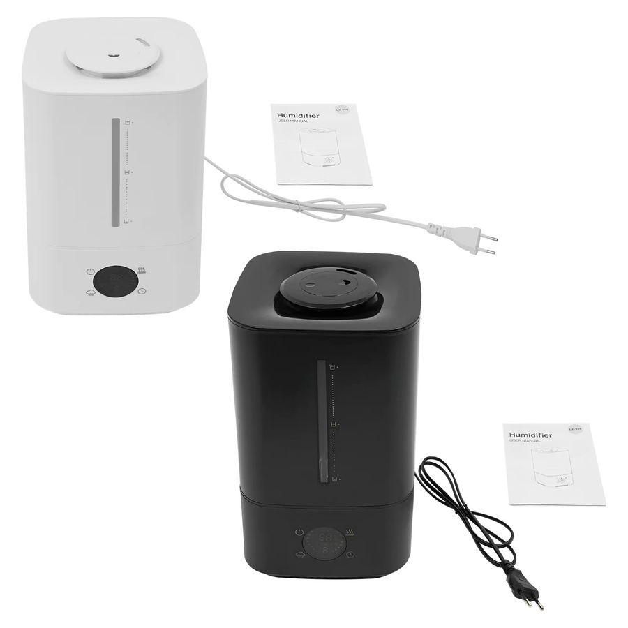 Sweetmile 2-in-1 Hot&Cold Mist Luftbefeuchter mit zwei Düsen, Weiß/Schwarz - Bild 7