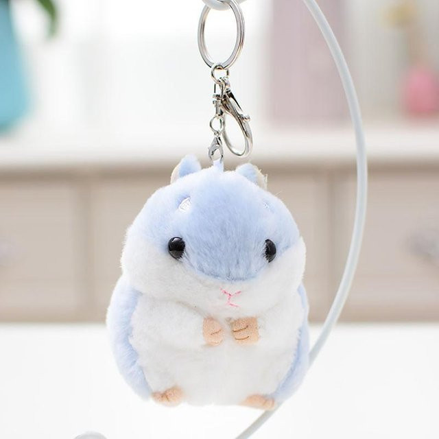 Finerwitao Hamster Plüsch-Schlüsselanhänger, blau, 10 cm - Bild 1