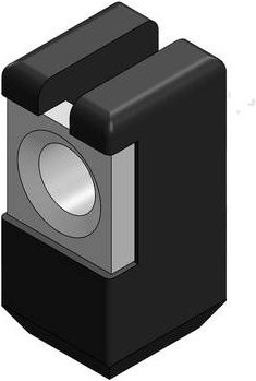 Molex Gewindeadapter 1731120300 aus Messing in Schwarz - Bild 1