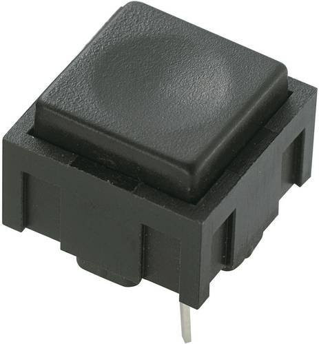 TRU Components PBS-18B 701786 Drucktaster Schwarz 50V DC/AC 0.025A 1 x Aus/(Ein) tastend - Bild 1
