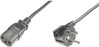 Digitus Netzanschlusskabel mit Schutzkontaktstecker und IEC C13, Schwarz, Länge: 5,00 m - Bild 1